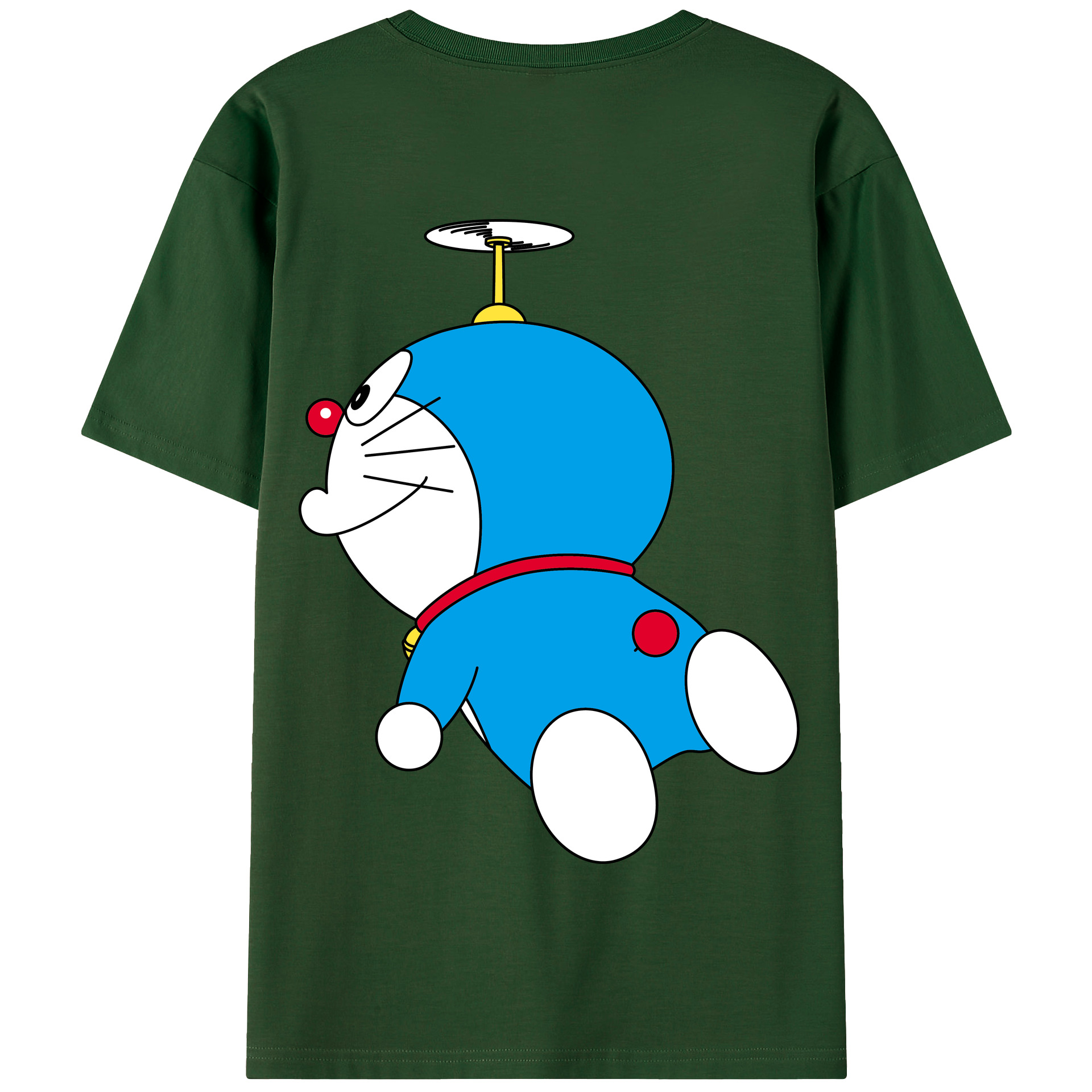 （画像用） ドラえもん Doraemon 綿100％半袖Tシャツ（背面プリント）